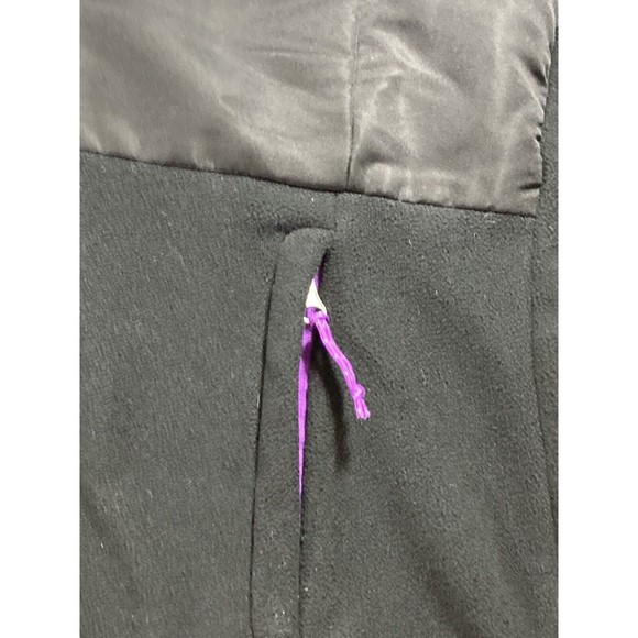 Free Country Soft Shell Fleece Hooded Jacket Womens Large Black/Purple Pockets - Picture 4 of 8